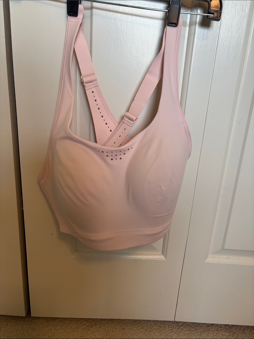 Women’s Light Pink Supportive Sports Bra
